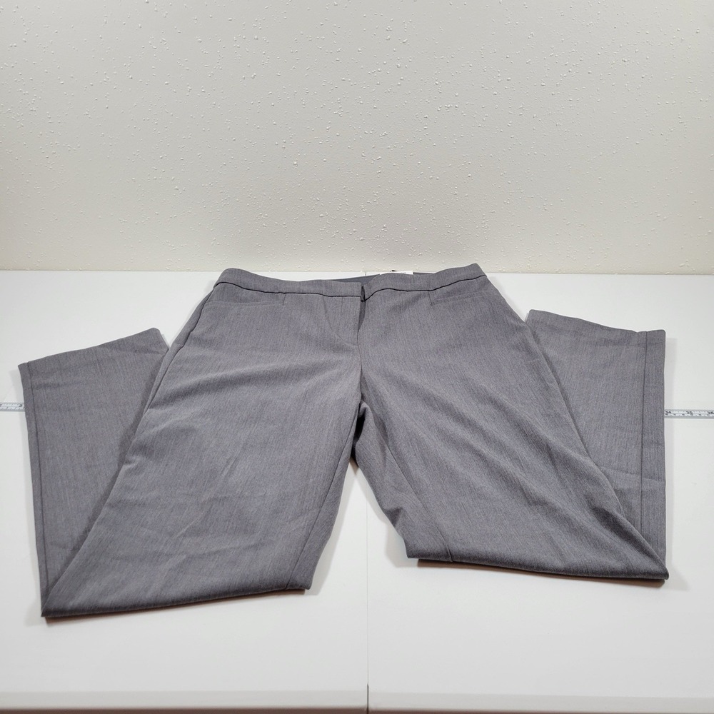 NWT Alfani Women's Dress Pants Straight Leg Comfort Waist Size 6 Short Gray